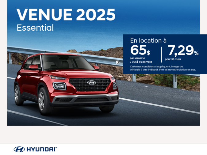 Procurez-vous le Hyundai Venue 2025