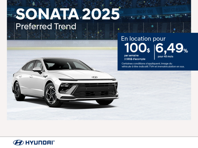 Procurez-vous le Hyundai Sonata 2025