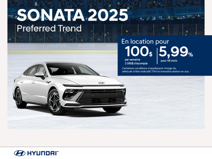 Procurez-vous le Hyundai Sonata 2025