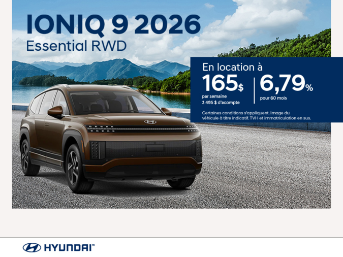 Procurez-vous le Hyundai Ioniq 9 2026