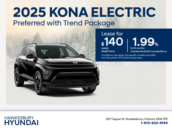 Get the 2025 Hyundai KONA Electric