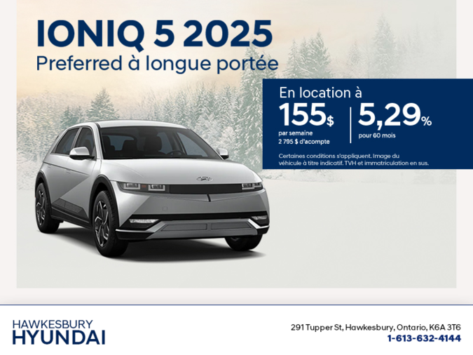 Procurez-vous le Hyundai Ioniq 5 2025