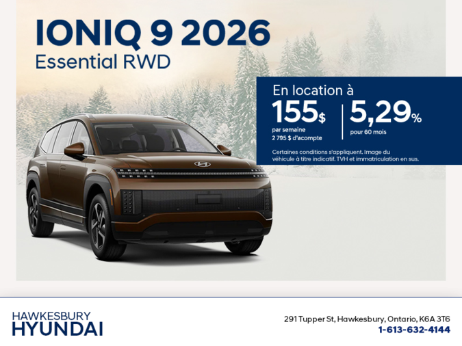 Procurez-vous le Hyundai Ioniq 9 2026