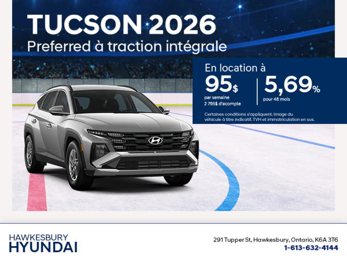 Procurez-vous le Hyundai Tucson 2026