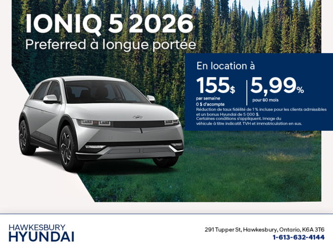 Procurez-vous le Hyundai Ioniq 5 2026