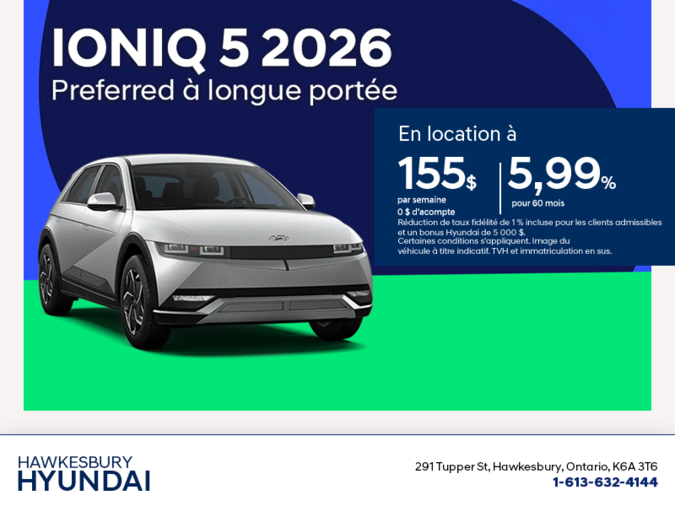 Procurez-vous le Hyundai Ioniq 5 2026