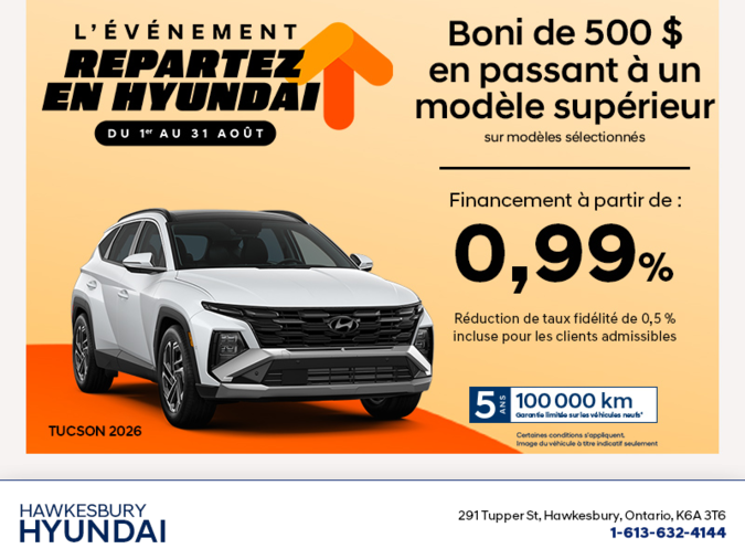 Événement du mois de Hyundai