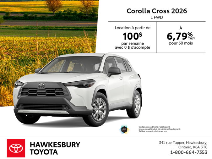 Toyota Corolla Cross L 4RM 2026