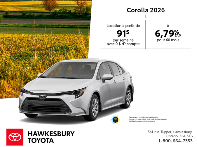 Toyota Corolla L 2026