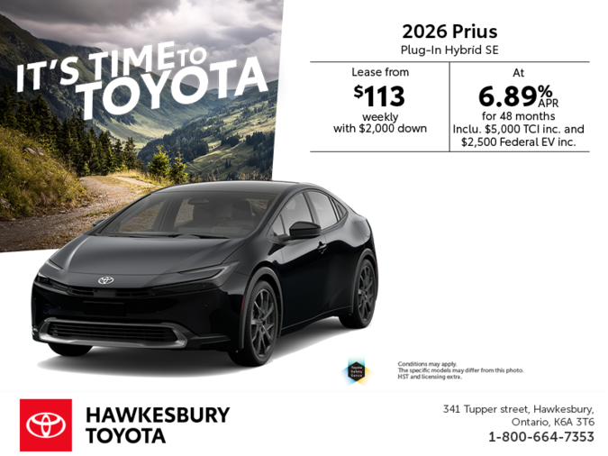 2026 Toyota Prius Plug-In Hybrid