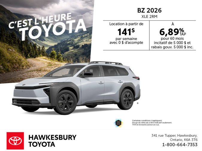 Toyota bZ 2026