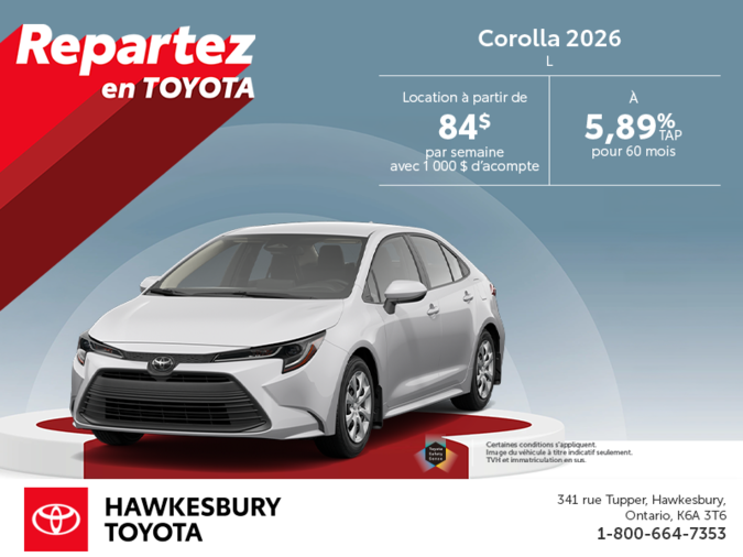 Toyota Corolla 2026