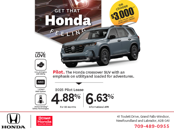 Get the 2025 Honda Pilot!