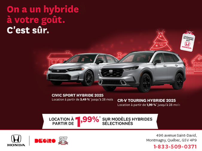 L'événement mensuel Honda !