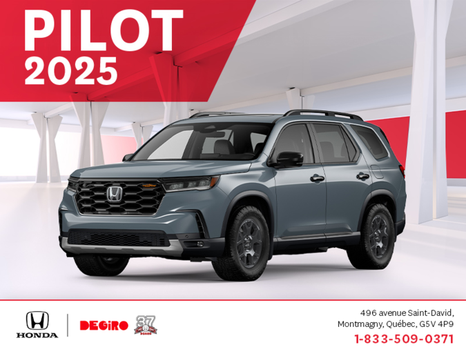 Obtenez le Honda Pilot 2025 !