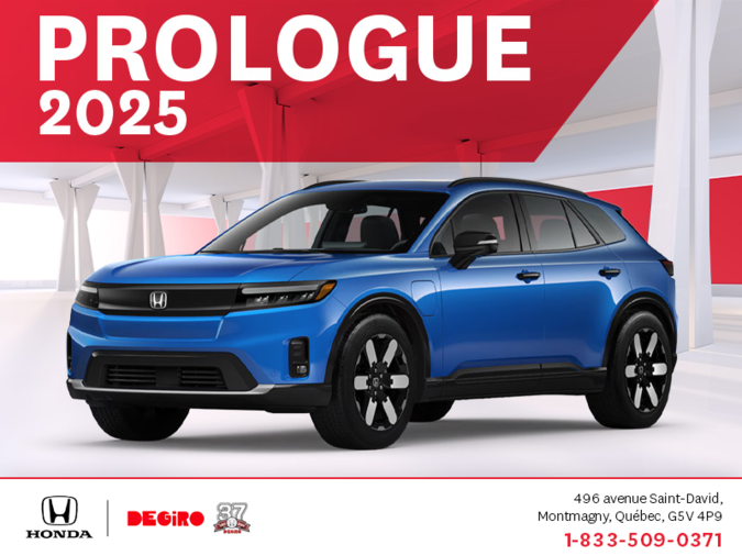 Obtenez le Honda Prologue 2025 !
