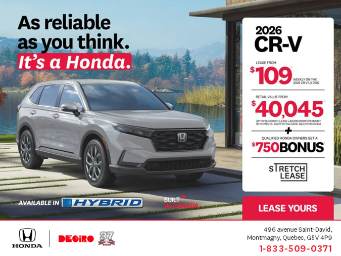 Get the 2026 Honda CR-V!