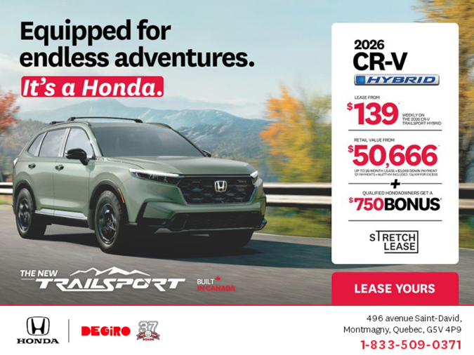 Get the 2026 Honda CR-V Hybrid!