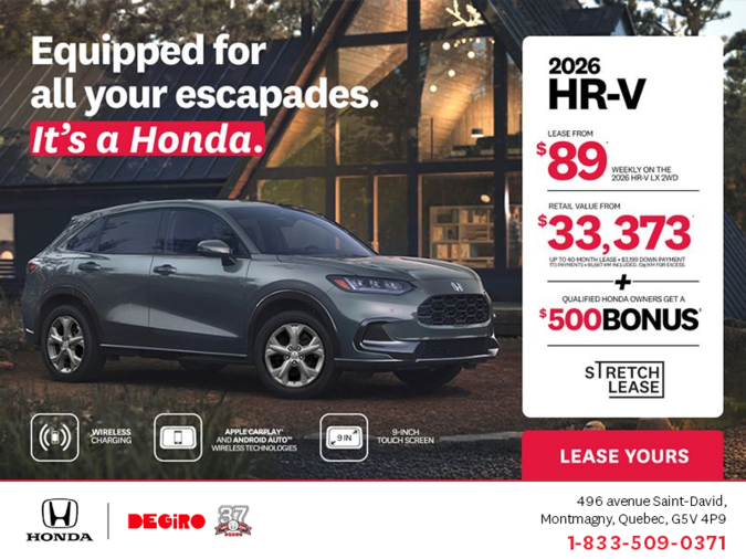 Get the 2026 Honda HR-V!