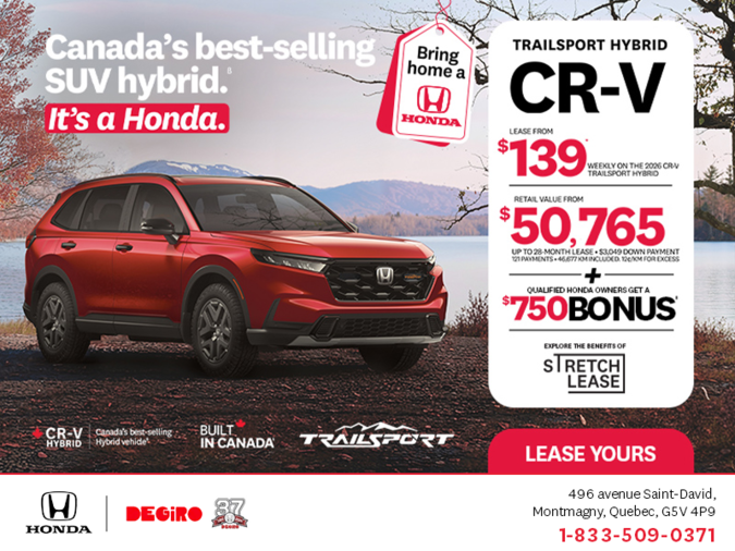 Get the 2026 Honda CR-V Hybrid!