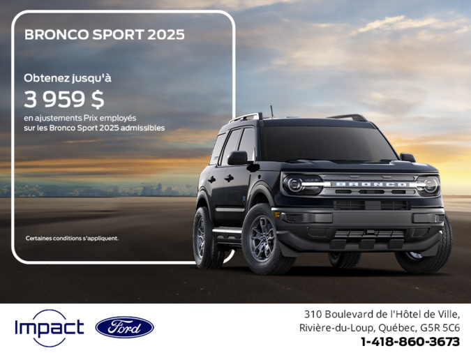 Ford Bronco Sport 2025