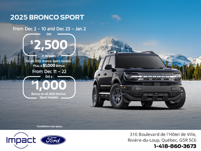 2025 Ford Bronco Sport