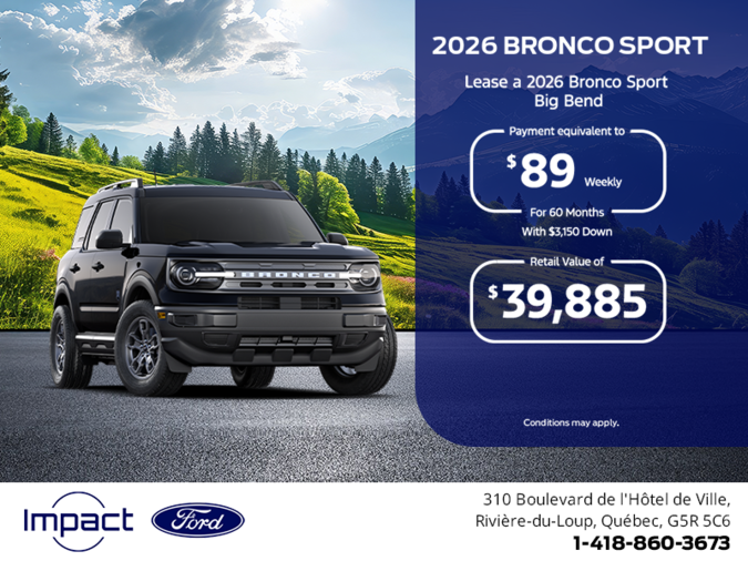2026 Ford Bronco Sport