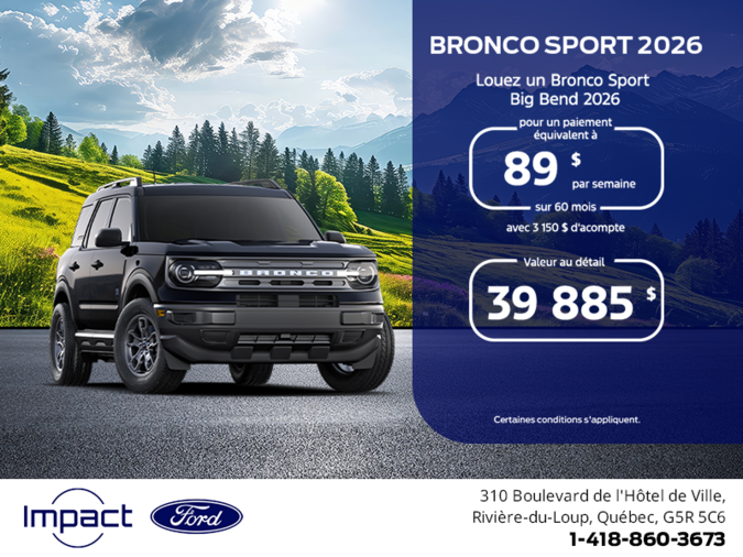 Ford Bronco Sport 2026