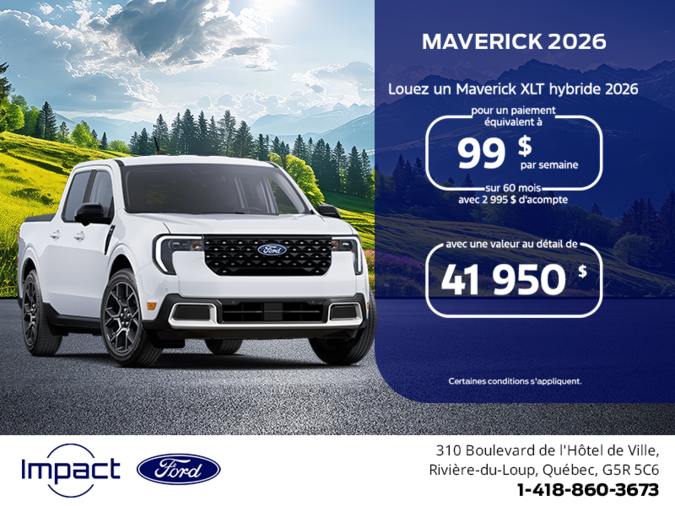 Ford Maverick Hybride 2026