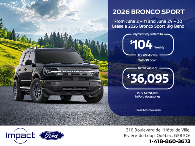 2026 Ford Bronco Sport