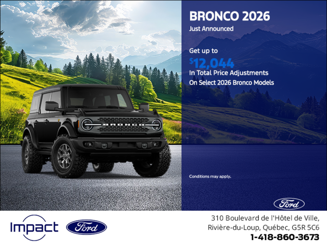 2026 Ford Bronco 4 doors
