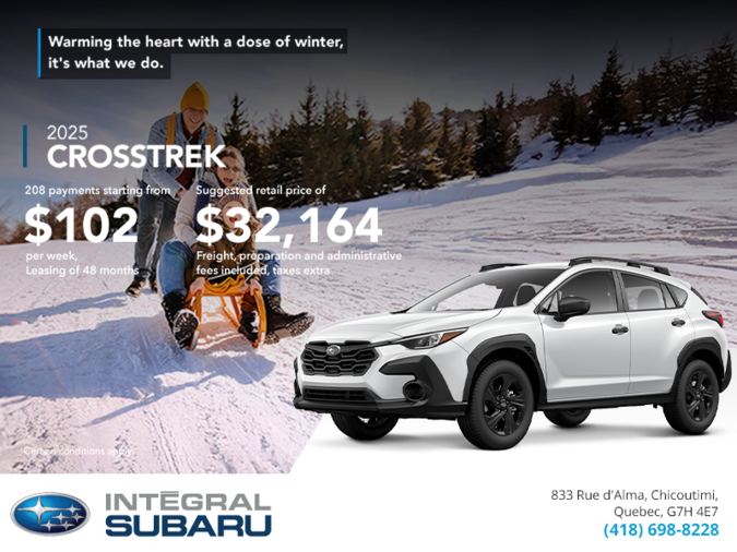 Get the 2025 Crosstrek today!