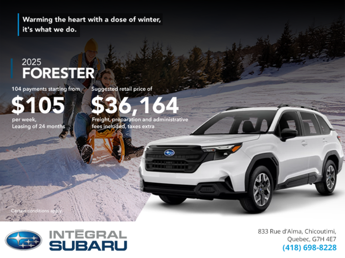 Get the 2025 Forester!