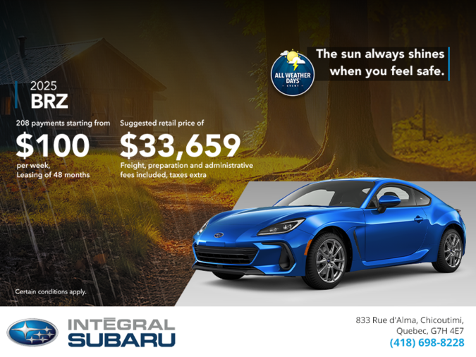 Get the 2025 BRZ today!