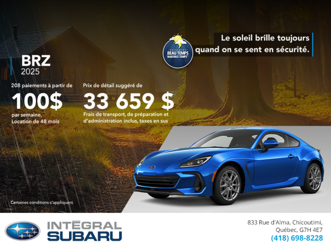 Procurez-vous la BRZ 2025!