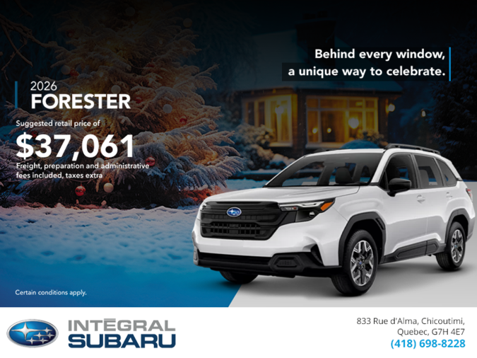 Get the 2026 Forester!