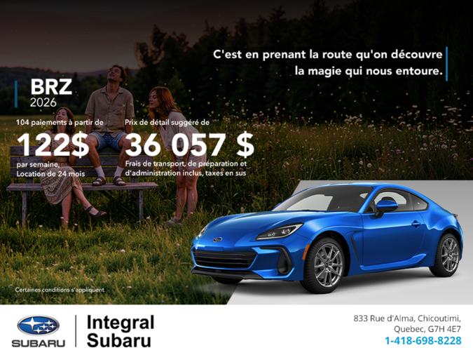 Procurez-vous la BRZ 2026!