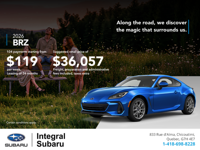 Get the 2026 BRZ today!