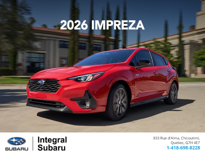Get the 2026 Impreza!