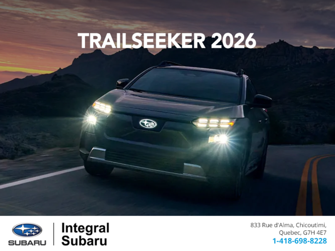 Procurez-vous le Trailseeker 2026!