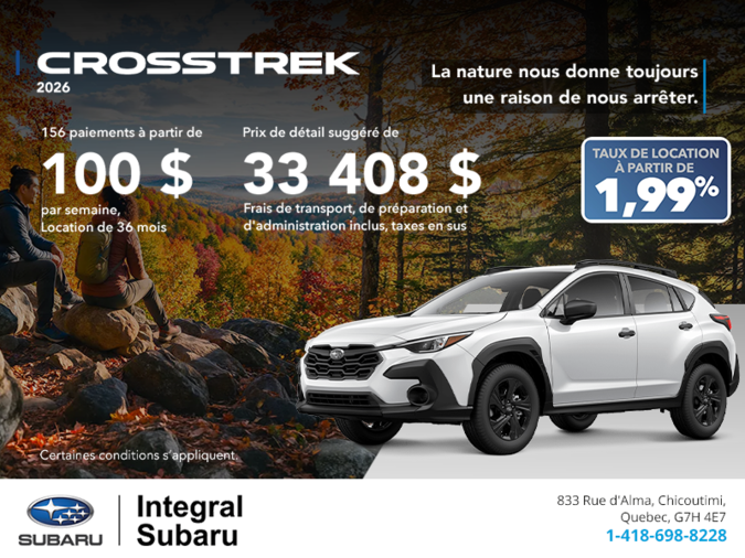Subaru Crosstrek 2026