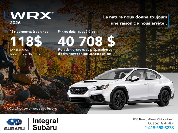 Subaru WRX 2026