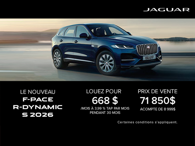 Le Jaguar F-PACE 2026