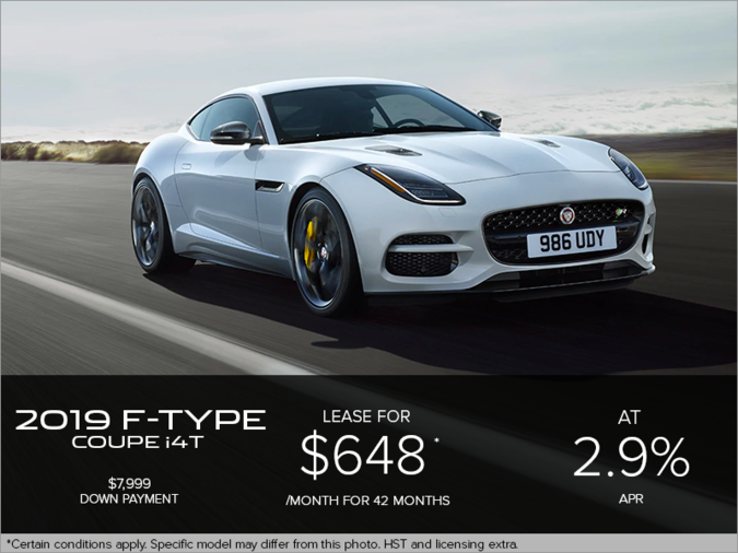 The 2019 Jaguar F-TYPE Coupe i4T