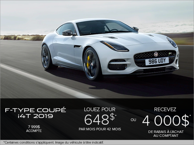 La Jaguar F-TYPE Coupé i4T 2019