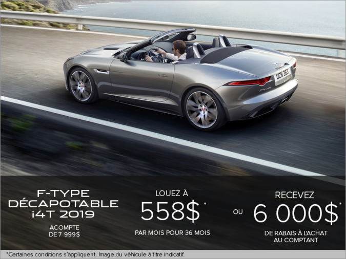 La Jaguar F-TYPE Décapotable i4T 2019