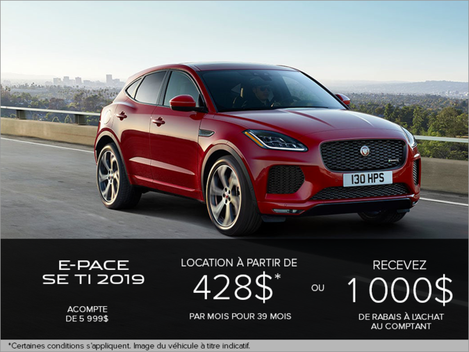 Le Jaguar E-PACE SE TI 2019