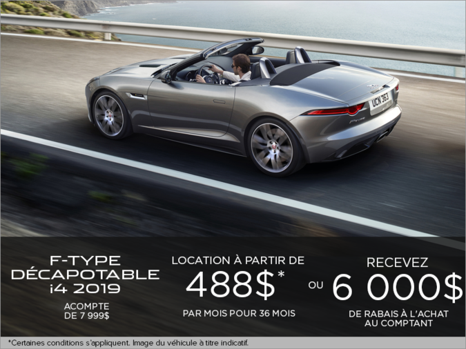 La Jaguar F-TYPE Décapotable i4T 2019