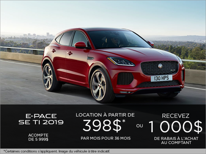 Le Jaguar E-PACE SE TI 2019