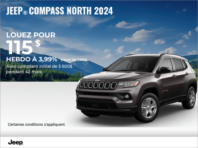 Conduisez un Jeep Compass 2024!